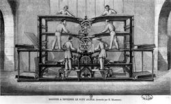 Machine  imprimer le Petit Journal, mise au point par Marinoni en 1868