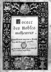 Boccace, Des nobles malheureux, 1494