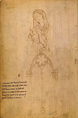 Folio 20 - Vierge  l'enfant - Fentre de la cathdrale de Reims.