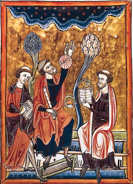 Le Psautier de saint Louis, calcul du calendrier au Moyen Âge