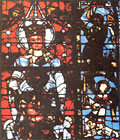 vitrail de la Cathédrale de Chartres (détail)