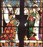 vitrail de la Cathédrale de Bourges (détail)