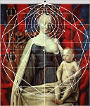 La Vierge et l'Enfant entours d'anges 